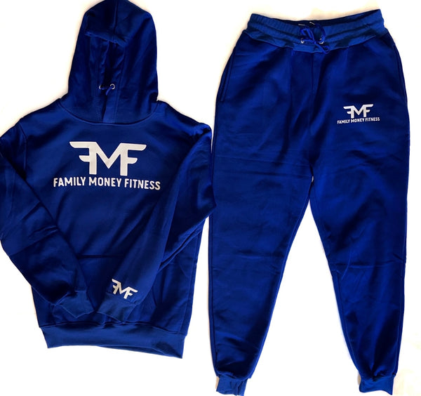 Royal Blue Unisex Cotton Fleece Set